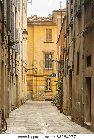 street scene reggio emilia italy