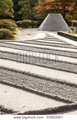 Zen Garden At Ginkakuji