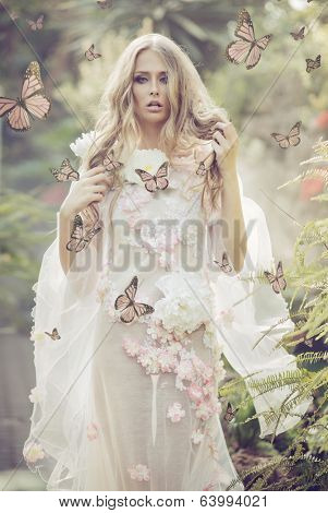 Beautiful flower nymph