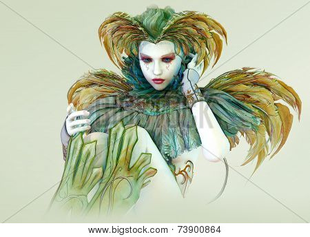 Colorful Harlequin, 3D Cg