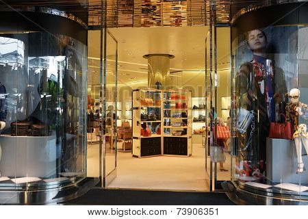 Entrance To Prada Store At The Ala Moana Center