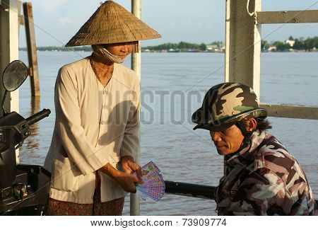 Asian Lottery Ticket Vendor