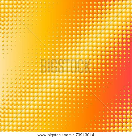 Scattered Yellow Balls Background
