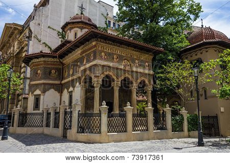 St. Michael And Gabriel Church In Bucuresti, Romania.