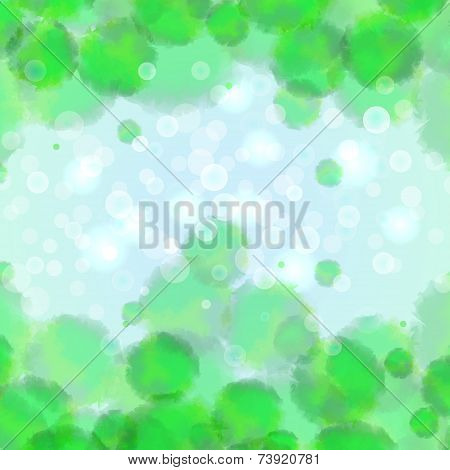 Vector abstract green and fresh background