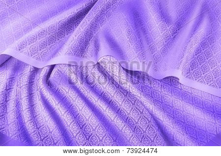 Crumpled Thai Silk Fabric
