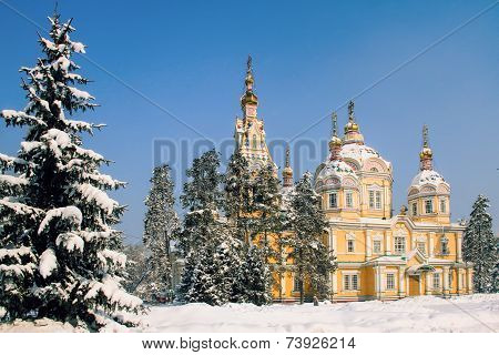 Zenkov Cathedral In Almaty, Kazakhstan