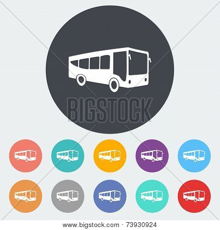 Bus flat icon