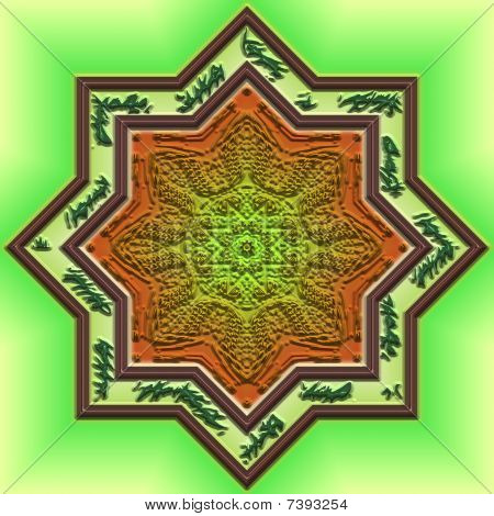 Mandala-östlichen abstract design
