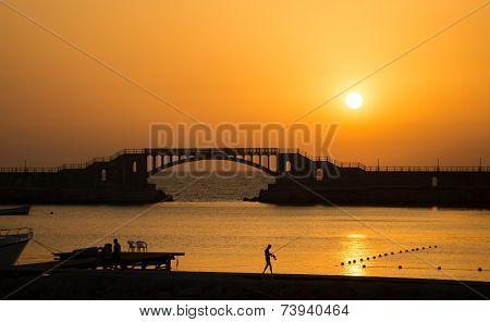Sunset in Montaza , Alexandria , Egypt