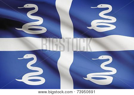 Flag Blowing In The Wind Series - Martinique