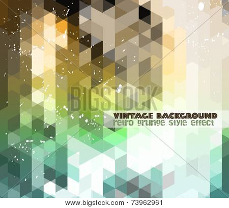 Vintage RetroDesign flyer template. Abstract background to use for music event posters ,album covers or hipster backgrounds.