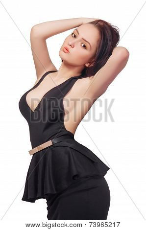 Woman In Black Dress
