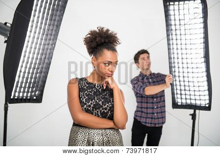 Photo session of the great model