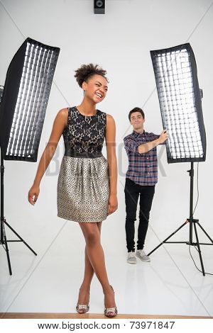 Photo session of the great model