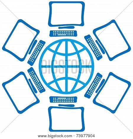 Globe With Screens