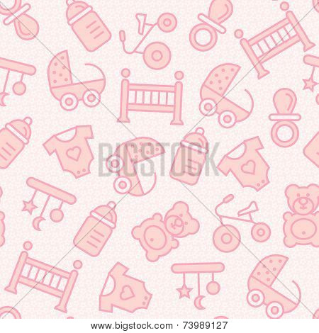 Baby Seamless Background.
