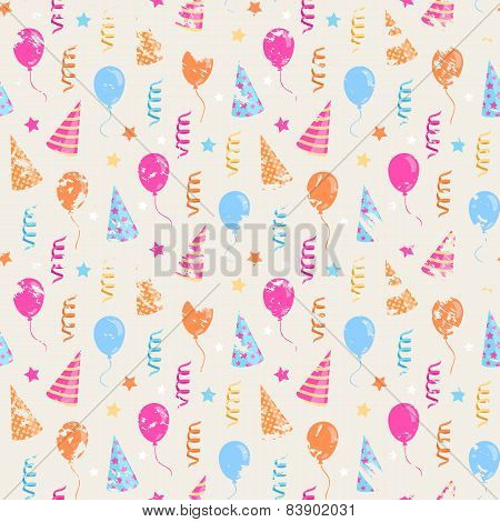 Happy birthday grunge pattern