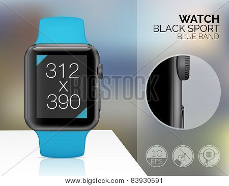 Smart watch isolated