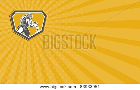 Business Card Sandblaster Sandblasting Hose Side Shield Retro