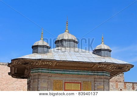 The Fountain Of Sultan Ahmed Iii In Istanbul, Turkey