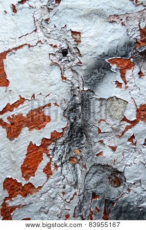 red aged brick background
