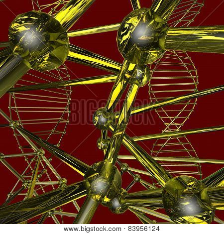 Color Pattern Of The Array Lattice Atom