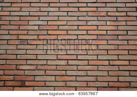 Red brick wall texture background