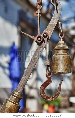 Antique Roman Steelyard, Or Roman Balance