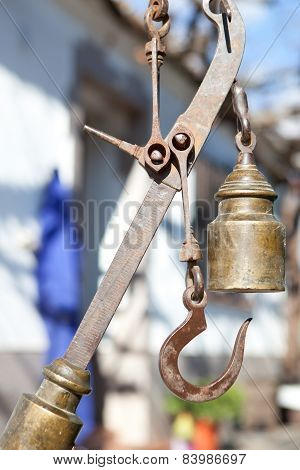Antique Roman Steelyard, Or Roman Balance
