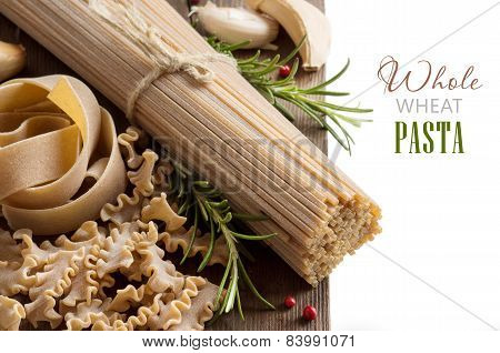 Whole Wheat Italian Pasta With Garlic And Herbs