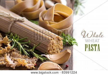 Whole Wheat Italian Pasta With Garlic And Herbs