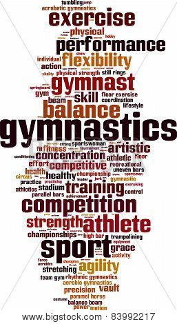 Gymnastics Word Cloud