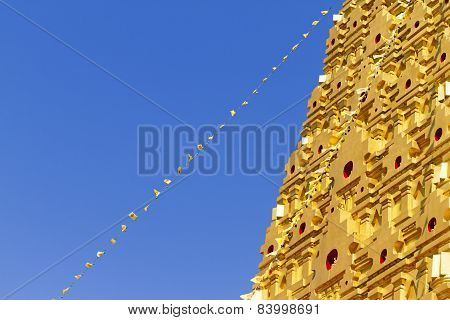Stupa Gold And Blue Sky