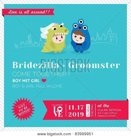 Cute Wedding Invitation