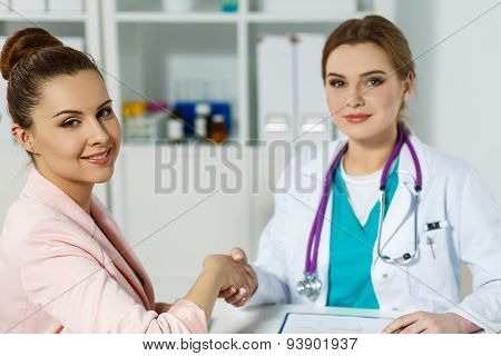 Handshake With Satisfied Client