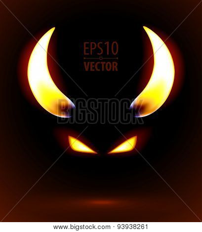 Fire Silhouette Of The Satan