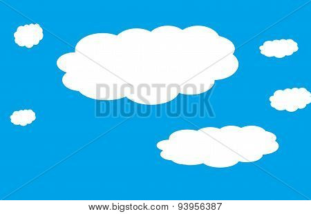 blue sky and white clouds