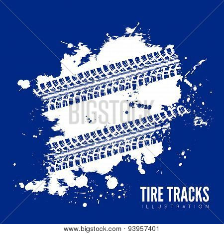 Tire tracks