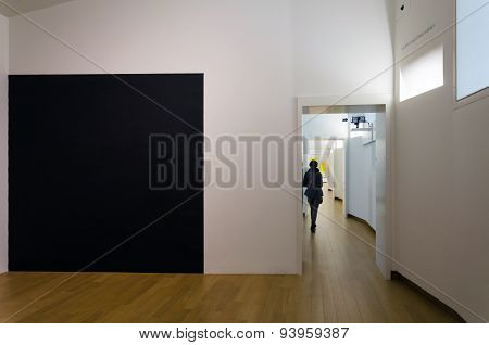 Amsterdam, Netherlands - May 6, 2015: People Visit Stedelijk Musem In Amsterdam