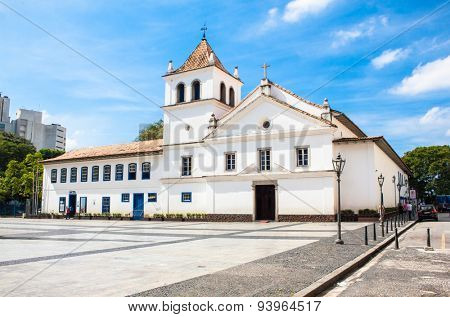 SAO PAOLO,BRAZIL-Aplil 17,2015: Patio do Colegio is the name given to the historical Jesuit church and school in Sao Paulo, Brazil on April 17, 2015. Courtyard where the city started.