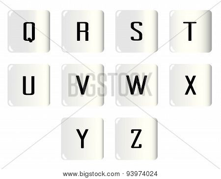 Dice Alphabet Q To Z