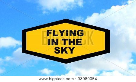 flying sign