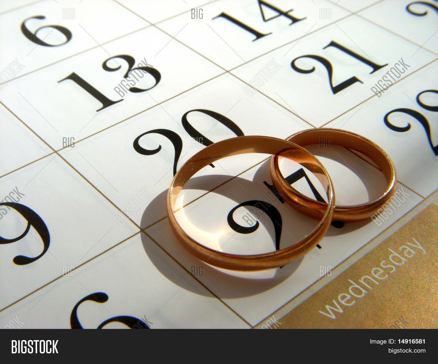Wedding Rings Calendar Image & Photo (Free Trial) Bigstock