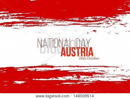 National Day in Austria. Vector illustration festive banner flag