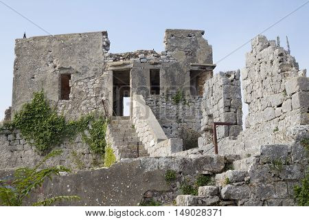 St. Michael's fortress near the towns Preko and Zadar Ugljan island Croatia Europe