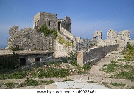 St. Michael's fortress near the towns Preko and Zadar Ugljan island Croatia Europe