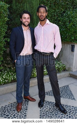 LOS ANGELES - SEP 25:  Jack Falahee and Alfred Enoch arrives to The Rape Foundation Annual Brunch on September 25, 2016 in Beverly Hills, CA                