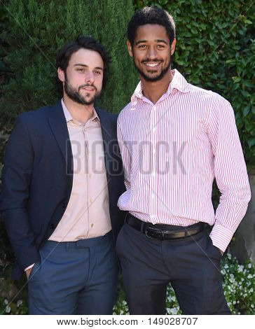 LOS ANGELES - SEP 25:  Jack Falahee and Alfred Enoch arrives to The Rape Foundation Annual Brunch on September 25, 2016 in Beverly Hills, CA                