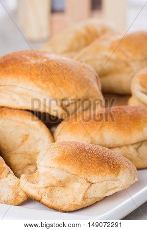 hot pandesal for breakfast, famous bread in the Philippines